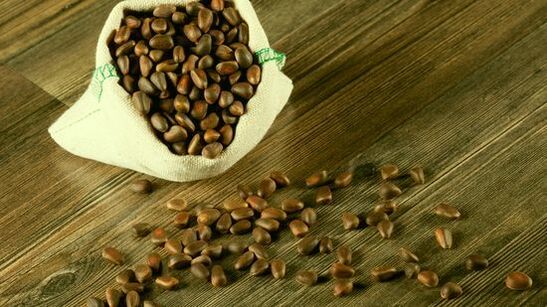 Cedar nuts from parasites