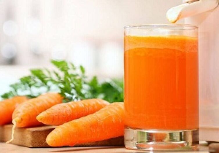 Carrot juice is suitable for both adults and children in the fight against worms